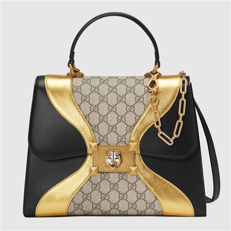 gucci bag black gold|gucci bags under 500.